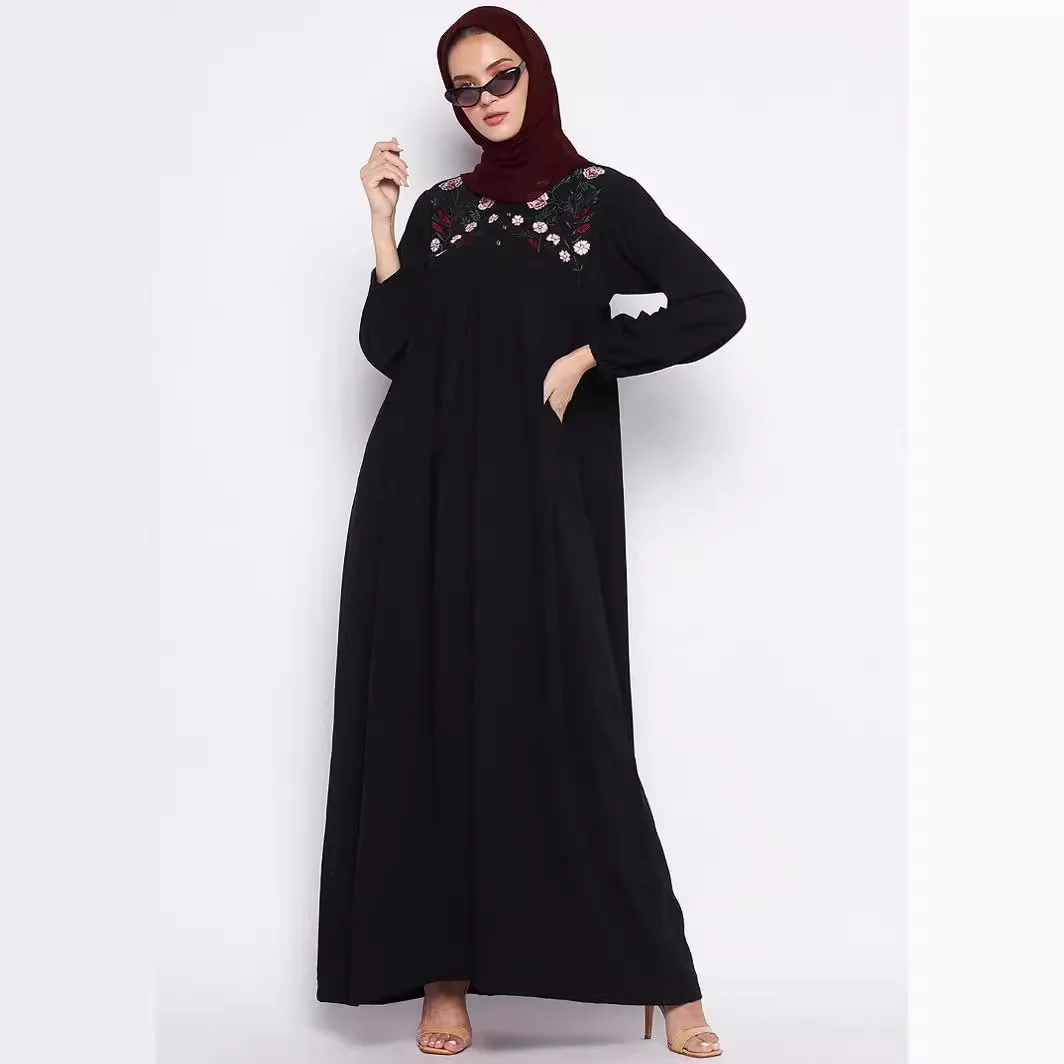 Ramadan Morocco Long Dress for Muslim Women, Luxury Fashion, Abaya, Middle East Arab Robe, Heavy Embroidery Loose Dress