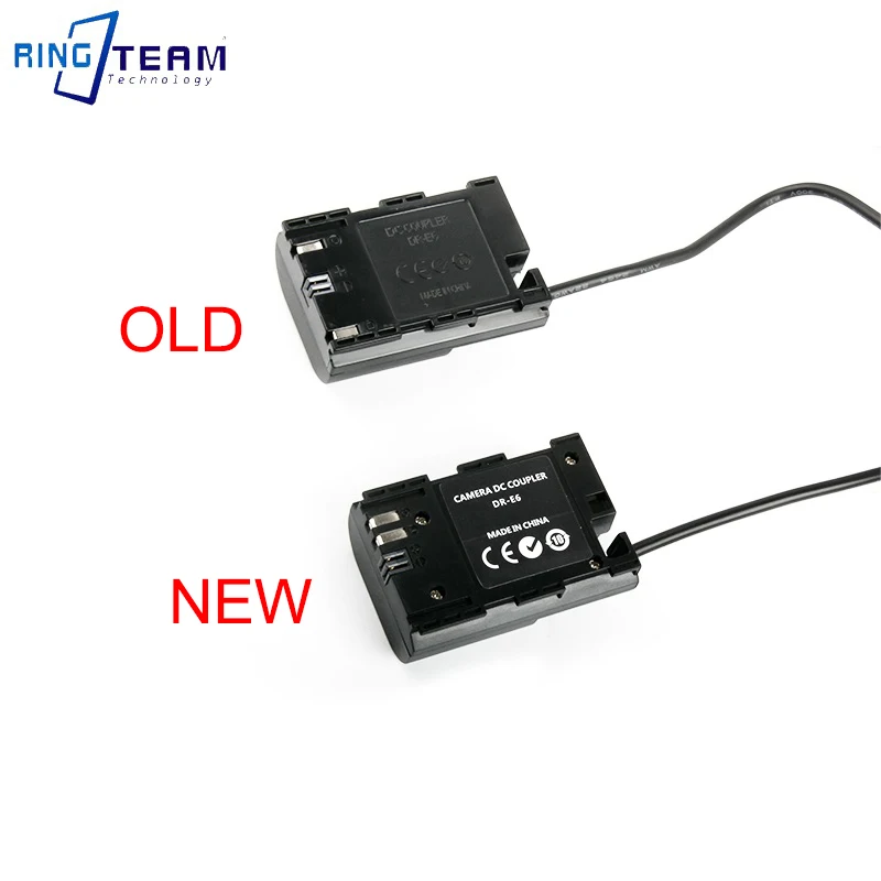 10SET/LOT USB to DC5.5 8V LP-E6 Dummy Battery, DR E6 Decoded DR-E6 for Canon 5D2 5D3 5D4 6D 7D 80D 90D & BMPCC 4K 6K Cameras