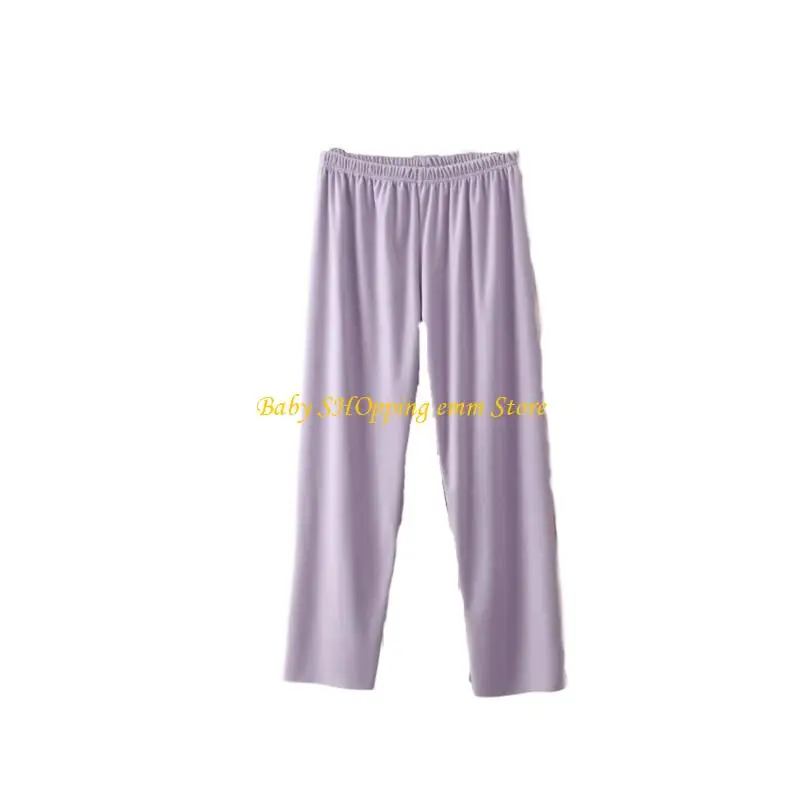 23GD سراويل مريحة للشتاء مريحة للحمل ملابس منزلية حرارية من الأكريليك قابلة للتمدد لراحة الحمل في الأماكن المغلقة
