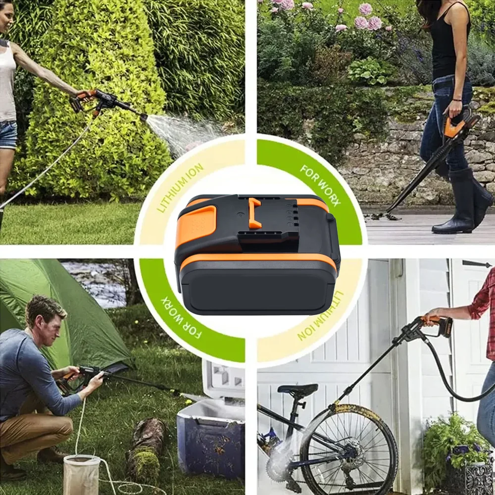 Pour Worx WA3551 4,0-10Ah baterie 20V baterie nalijte venil électrique bez fil WA3572 WA3553 WX390 baterie pro výměnu🛒 - náhled 6