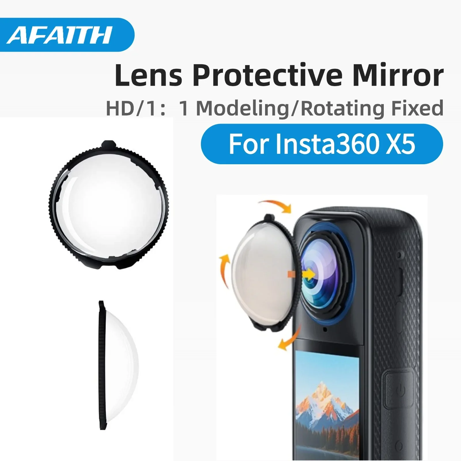 

AFaith HD Lens Protective Glass for Insta360 X5 Accessories Scratch-resistant Premium Lens Guards Action Camera Accessories