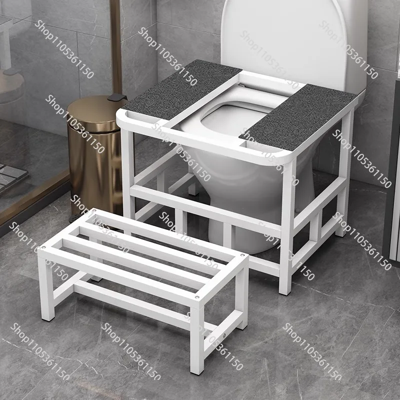 Household toilet stool change the toilet stool to squatting pit frame stool is non-slip and stable