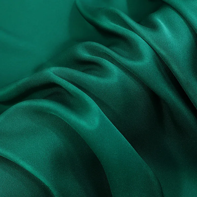 High Quality Silky Skin Feeling 44 Colors Solid Color Stretch Silk Double Joe Satin Silkworm Fabric Clothing Shirt Dress Cloth