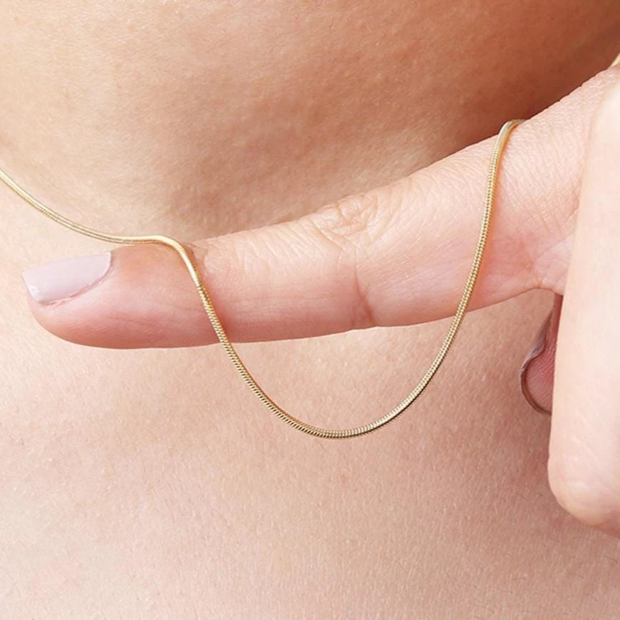 14K Gold Filled Snake Chain Necklace Tarnish Resistant Jewelry Waterproof Necklace Gift for Women