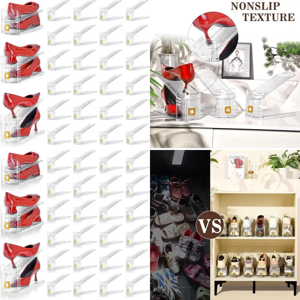 

Набор из 24 органайзеров для обуви в шкаф, складные полки для обуви, решения для экономии места