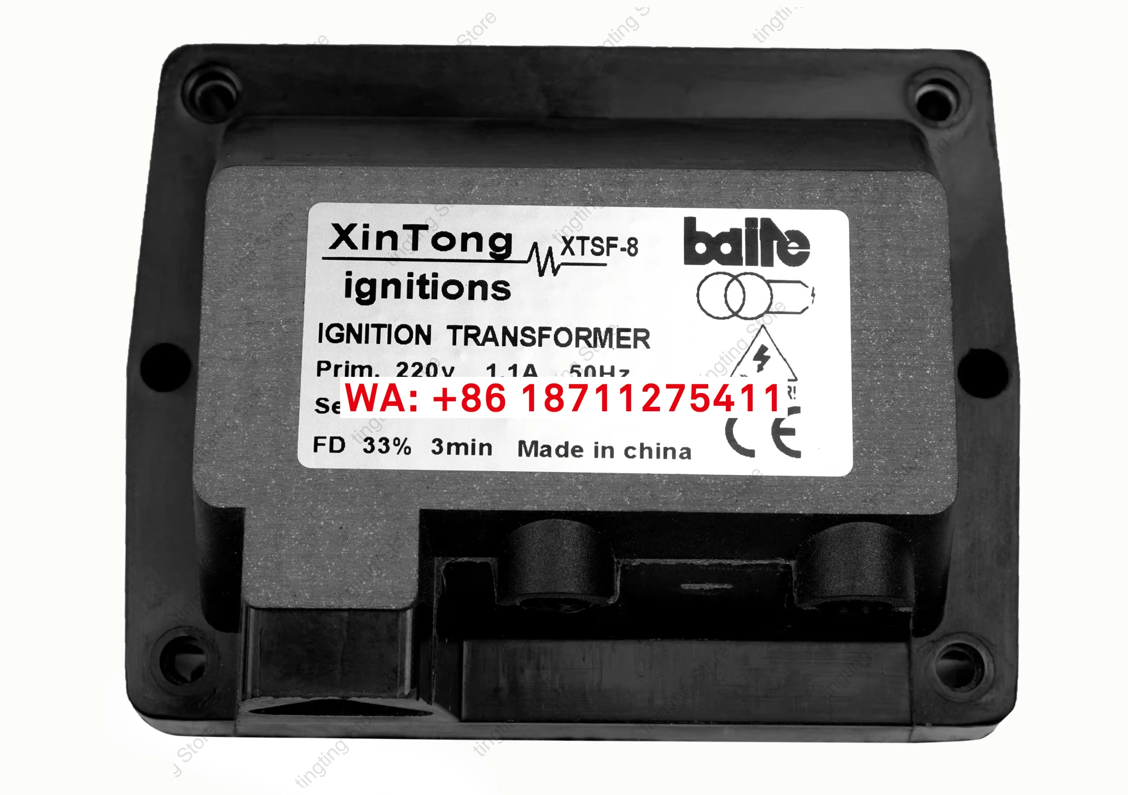 

Baite Single pole 1 * 8KV Gas Burner Transformer Double pole 2 * 5KV Fuel Burner High Voltage Package