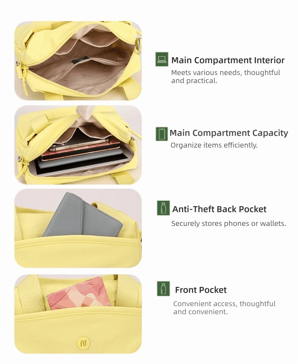 Neue Lässige Oxford-Stoff Umhängetasche Große Kapazität Wasserdichte Mama-Tasche Vielseitige Messenger-Tasche Reise – Detail 2