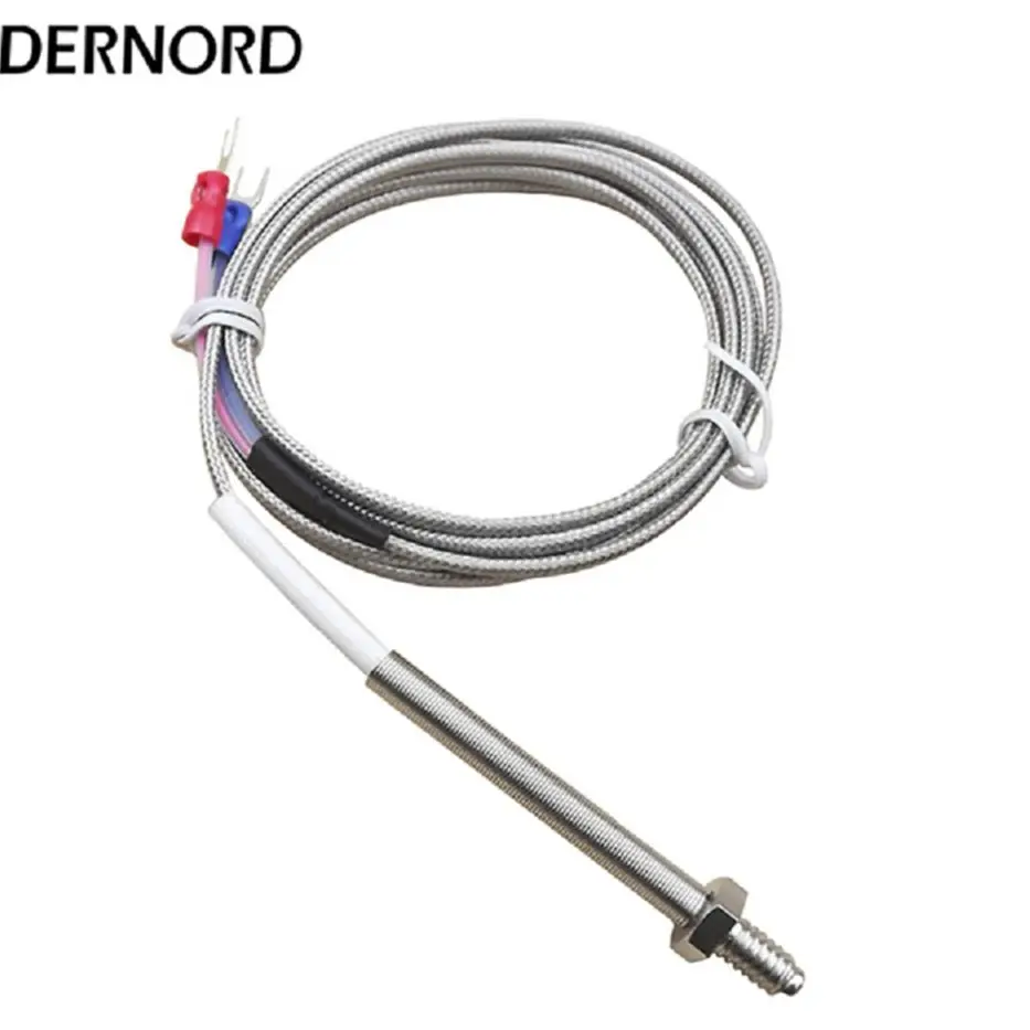 مستشعر مسبار حراري من النوع DERNORD K مع كابل تجديل من الفولاذ المقاوم للصدأ بطول 2 متر #3