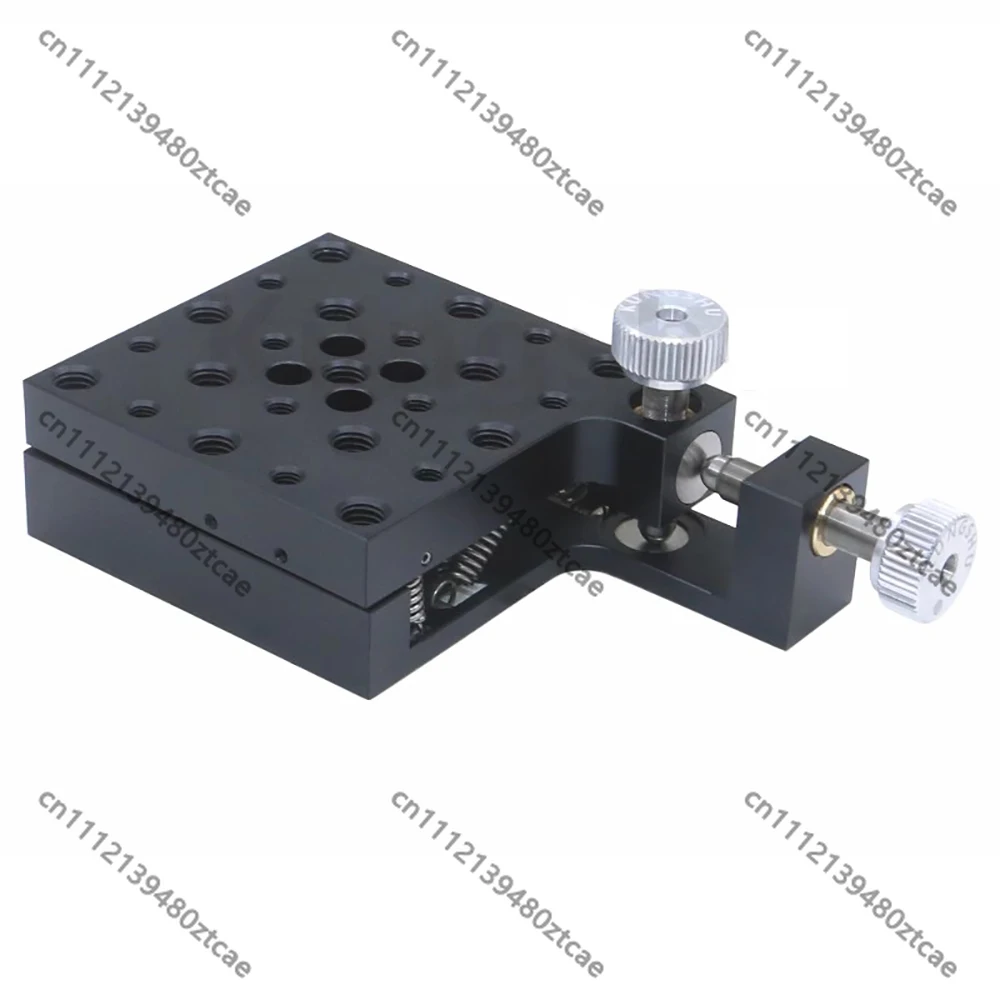 High-Precision Manual Tilt Stage MAFQ60B, 60x60mm Platform, Micron Level Pitch Yaw Adjustment Bracket for Optical Experiment