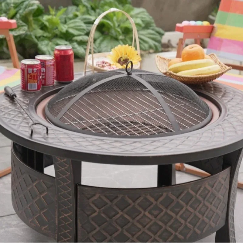 

Полный набор плиты для заваривания чая, гриль-барбекю, уличный гриль во дворе, нагревательный стол, стойка для барбекю, уличный гриль