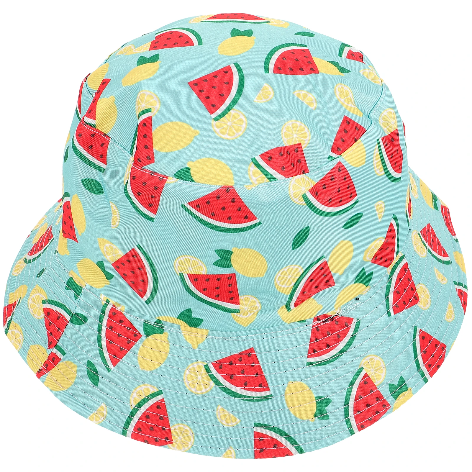 

Watermelon Print Bucket Hat Women Men Reversible Outdoor Casual Sun Hat Summer Cap Fishing Travel Large Size 56 58cm