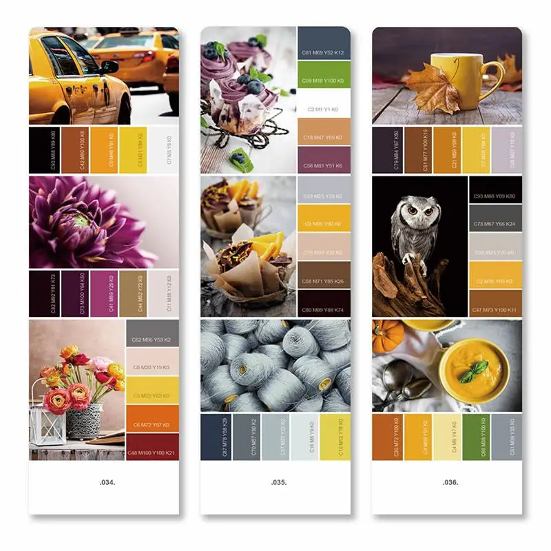 Imagem -05 - Color Matching Scheme Card Impressão Paint Graphic Publicidade Designer de Interiores Home Color Matching Paint