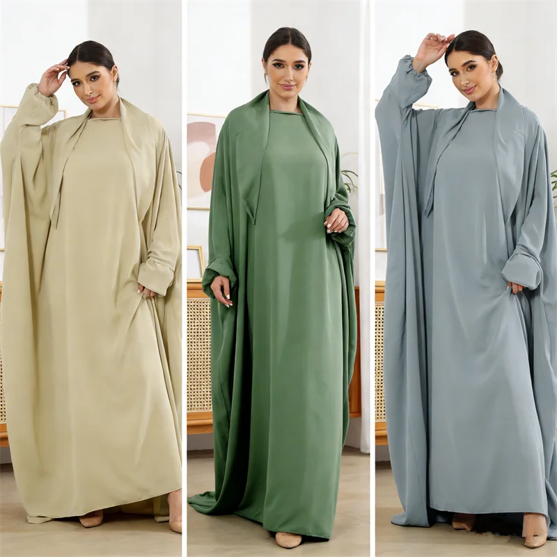 

Исламская одежда: Женская джеллаба с капюшоном, абайя, мусульманское молитвенное одеяние, скромное платье, бурка, арабский дубайский кафтан, платье для Рамадана