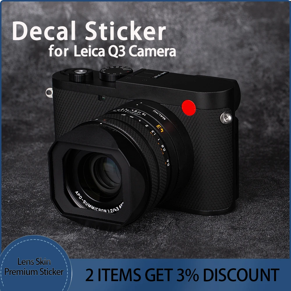 

Q3 Decal Skin For Leica Q3 Camera Sticker Wrap Q3 Camera Skin Q 3 Protective Film Protector Cover Film Photography Accessories