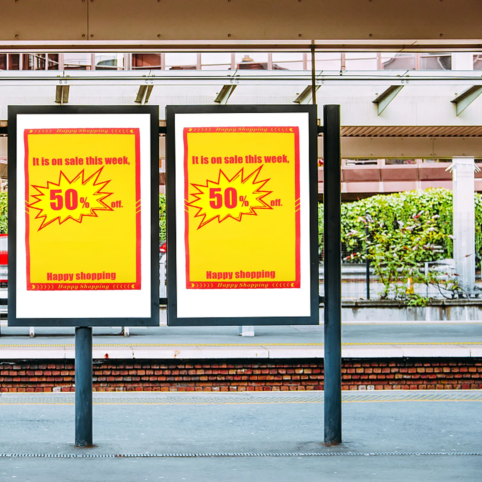 10pcs Advertising Paper Premium Coated Promotional Price Signs For Shop Activities Flea Market Garage Sale Commodity