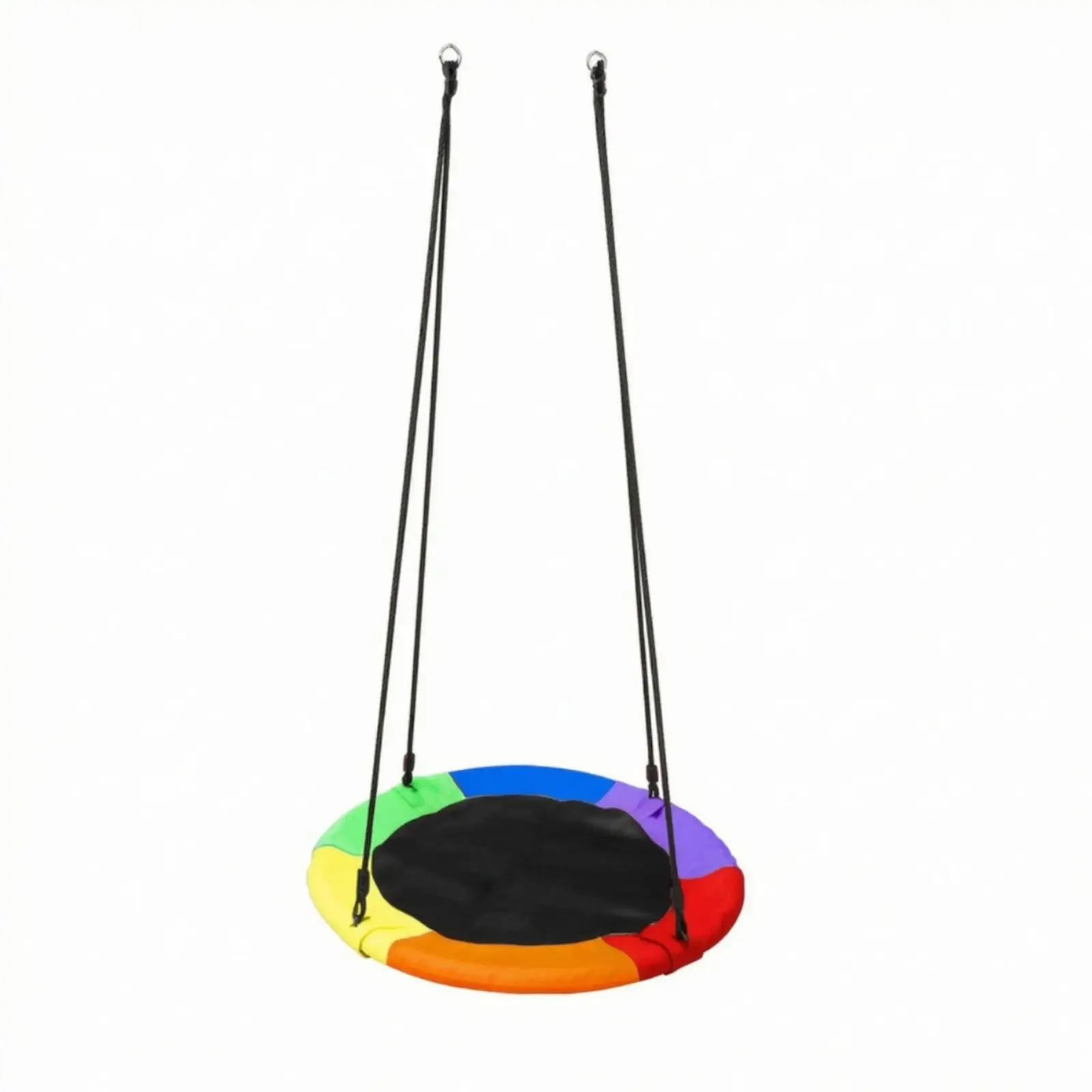 Children Outdoor Swing Hanging Nest Seat Round for Backyard Playground Equipment Adjustable Rope Kids Garden Swing