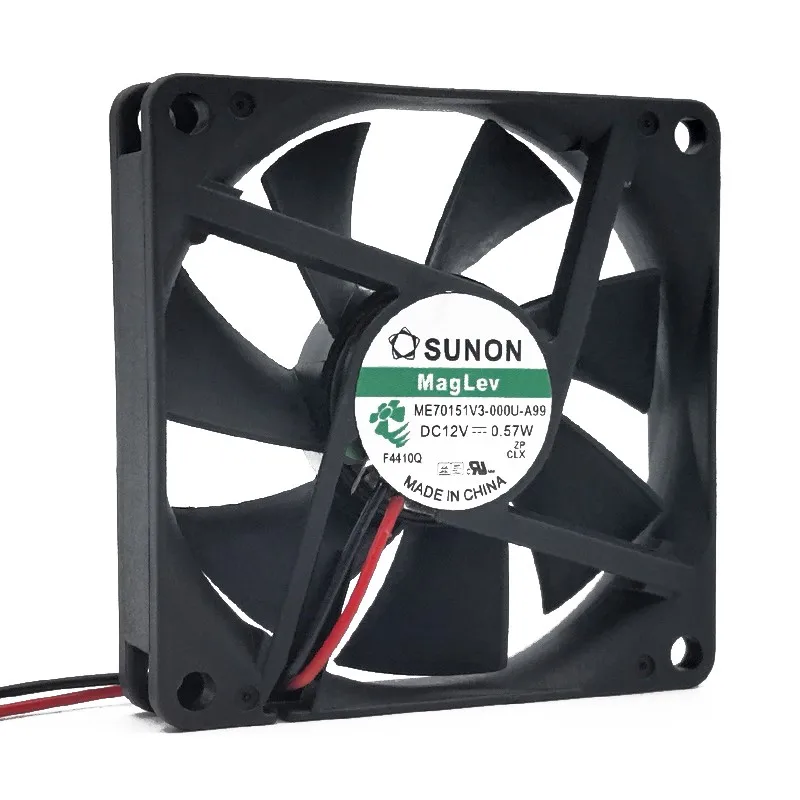 For SUNON ME70151V3-000U-A99 70mm 12V 0.57W Axial Cooling Fan, Vapo Bearin, And Industrial Applications