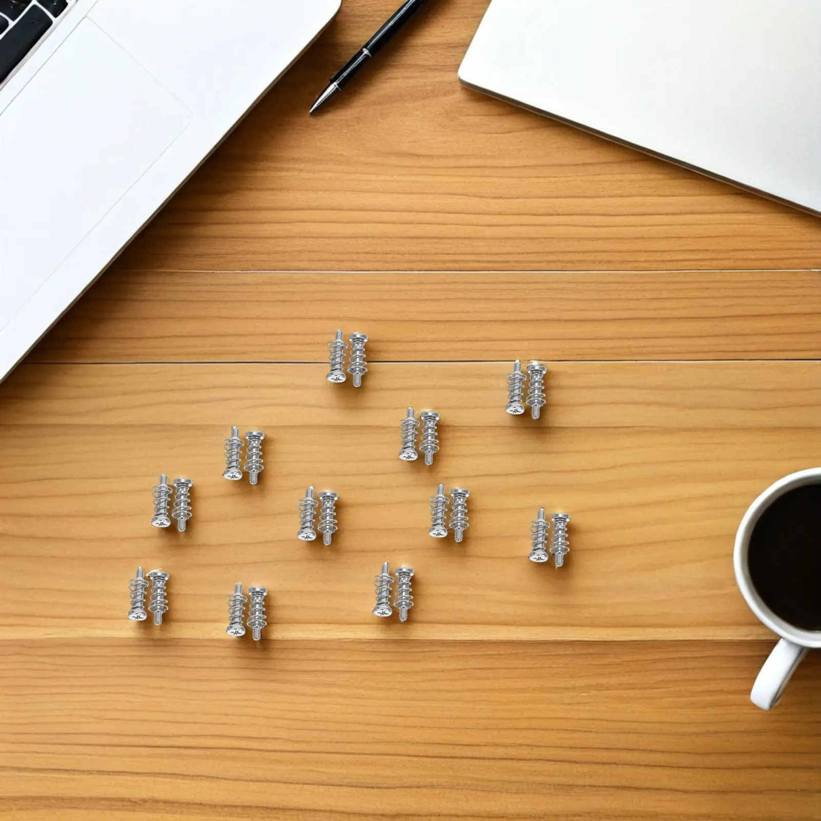 100Pcs Computer Cooling Fan Screws Spring Loaded Carbon Steel Precise Fit for GPU Backplate Heatsink Pc Case Fan view 2