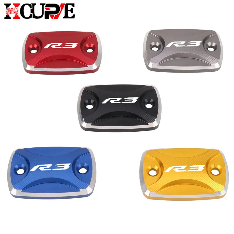 

Motorcycle CNC Front Brake Fluid Reservoir Oil Cup Cap Master Cylinder Cover For YZF-R3 YZF-R25 YZFR3 YZFR25 2015-2024