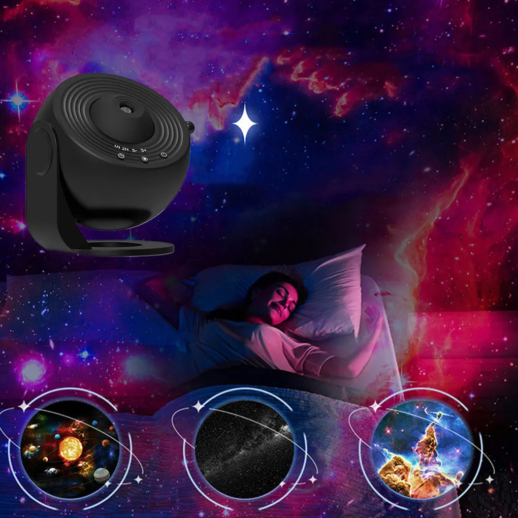 LED Projector Galaxy Projector Star Projector 13 Sheets Of Film Meet Fantasy of Starry Sky Extreme Romantic For Bedroom