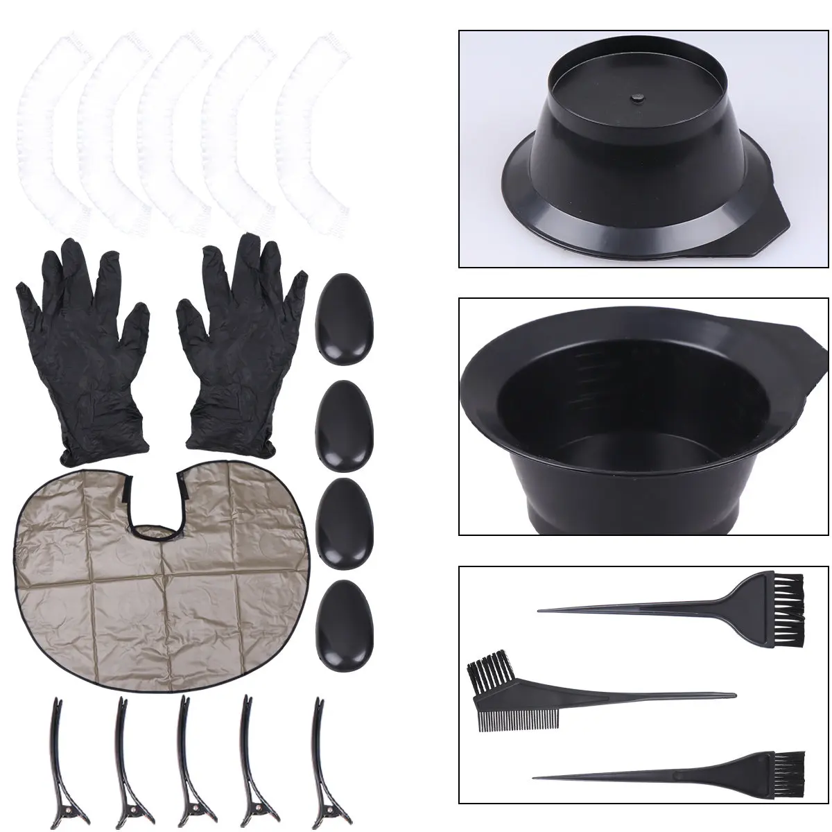 

Набор инструментов для окрашивания волос: профессиональный комплект для самостоятельного окрашивания без беспорядка и хлопот, с чашей для смешивания