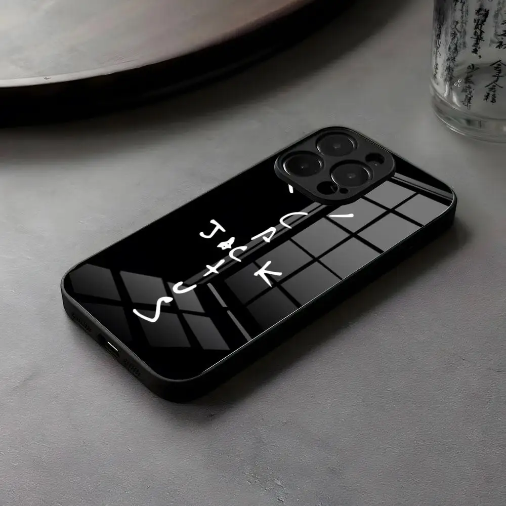 Трэвис Скотт Ханчо Джек ASTROWORLD TOUR Чехол для телефона Стекло для IPhone 16 15 14 Pro Дешевые Макс 13 12 Mini 11 X XS XR 8 Plus Для Сэм