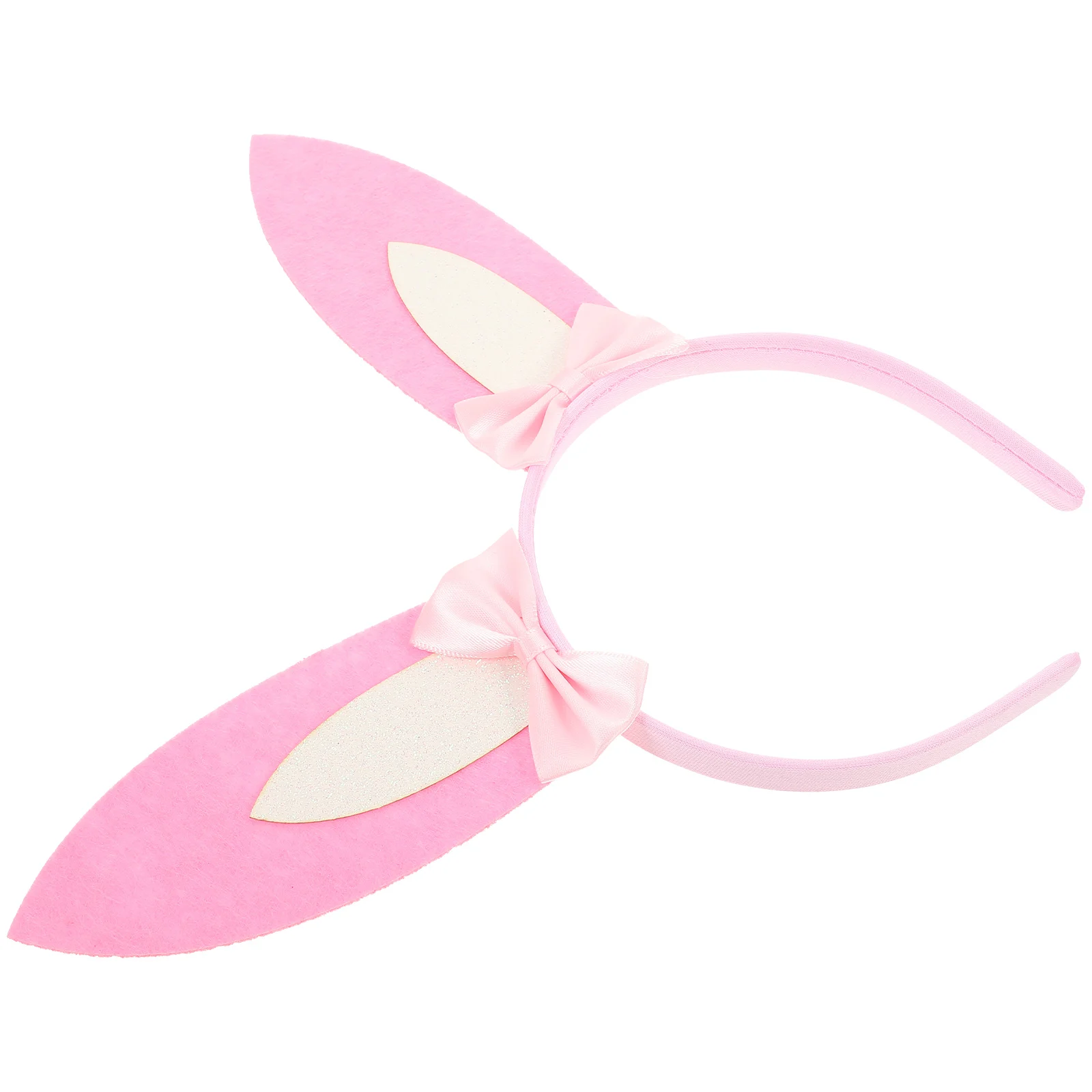 

Pink Rabbit Ears Headband Bunny Hairband Kids Adults Cartoon Easter Party Accessories Soft Material Hair Band Toy