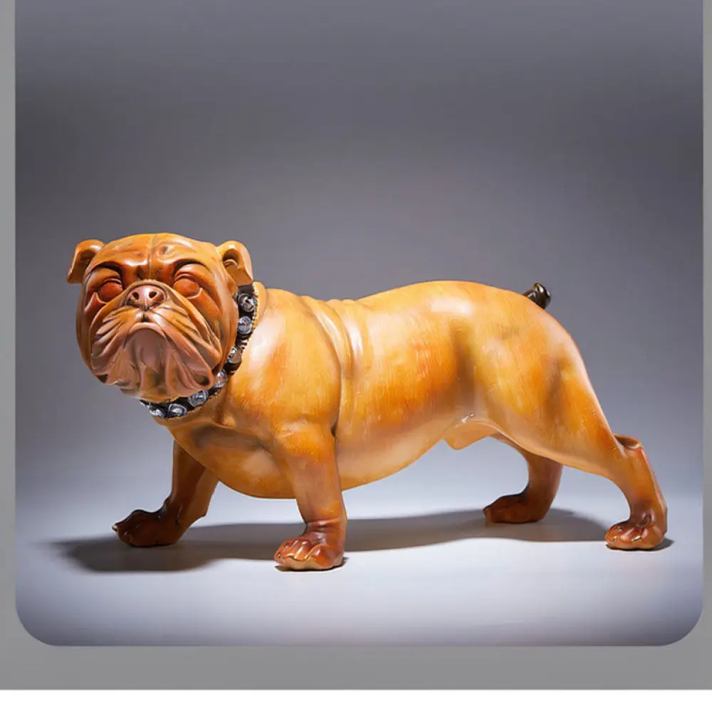 Luxury Greyhound Animal Figurine Resin Antique Bronze Statue Home Decoration For Living Room Office Study Desktop