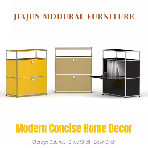 USM Modular Haller Livingroom Cabinet Ins Metal Frame Bedside Table Stainless Steel Locker Bucket Cabinet Wood Storage Dining - AliExpress 