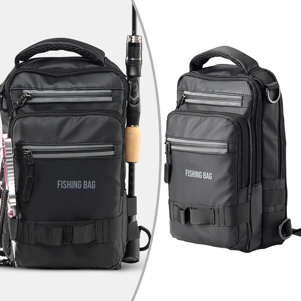 

Rod Holders Backpack Fishing Sling Bag Fishing Adventure Approx.18*9*31cm Outdoor Fishing Storage Shoulder Strap