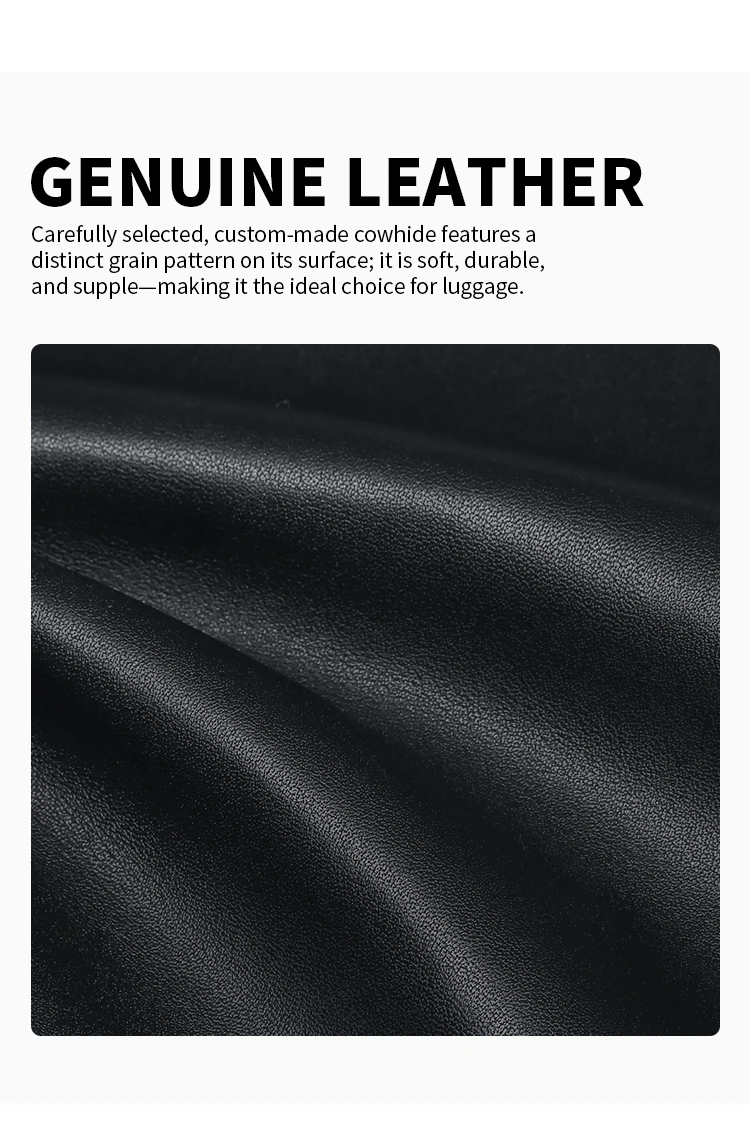 Herren-Geldbörse mit RFID-Schutz aus Echtleder, Große Kapazität, Kartenhalter, Integrierte Ultraflache Brieftasche – Detail 2