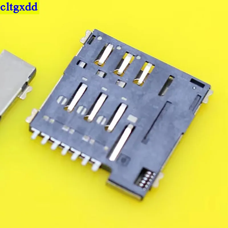Picture 5: Cltgxdd 1 Piece KA-285 Real High Quality 7Pin Push Micro SIM Card Socket Holder Slot Replacement Connector