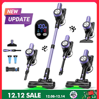 500W/46KPA Self-Standing Cordless Vacuum Cleaner,60 Mins Handheld Vacuum Cleaners,Smart LED Screen Vacuum for Carpet/Pet Hair