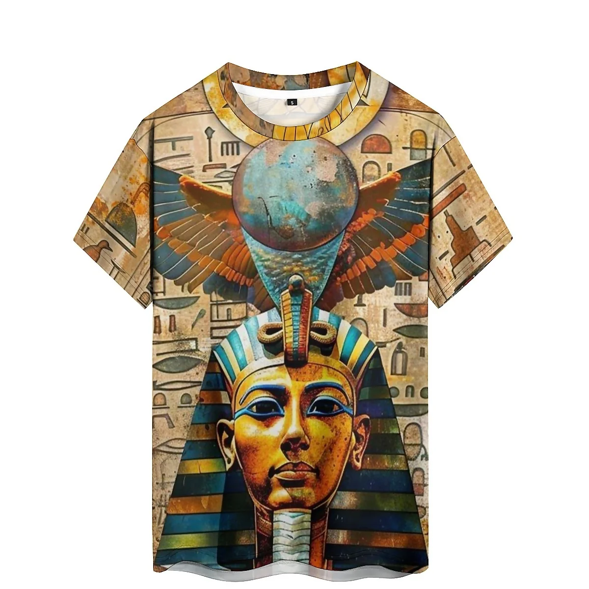 

Street Trendy Men's 3D Printed Short Sleeved T-shirt Creative Art Loose Fit Breathable Comfortable Fabric Fun Animal Pattern Gif