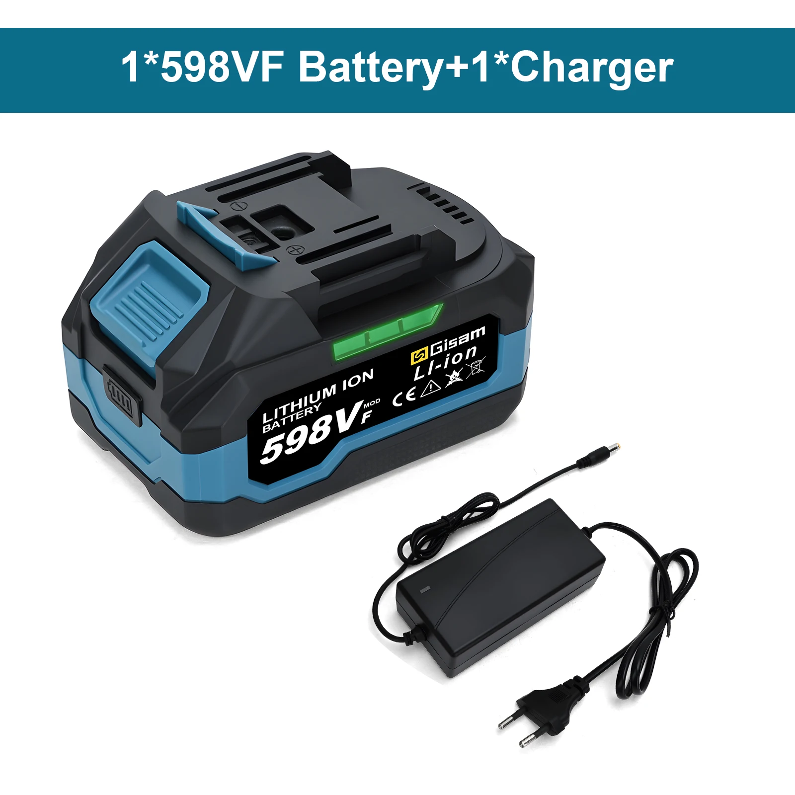 Gisam 4.0AH 4.5AH Oplaadbare Lithium-Ion Batterij voor Draadloze Boormachine/Borstelloze Schroevendraaier/Schroevendraaier voor Makita 18V Batterijpennen
