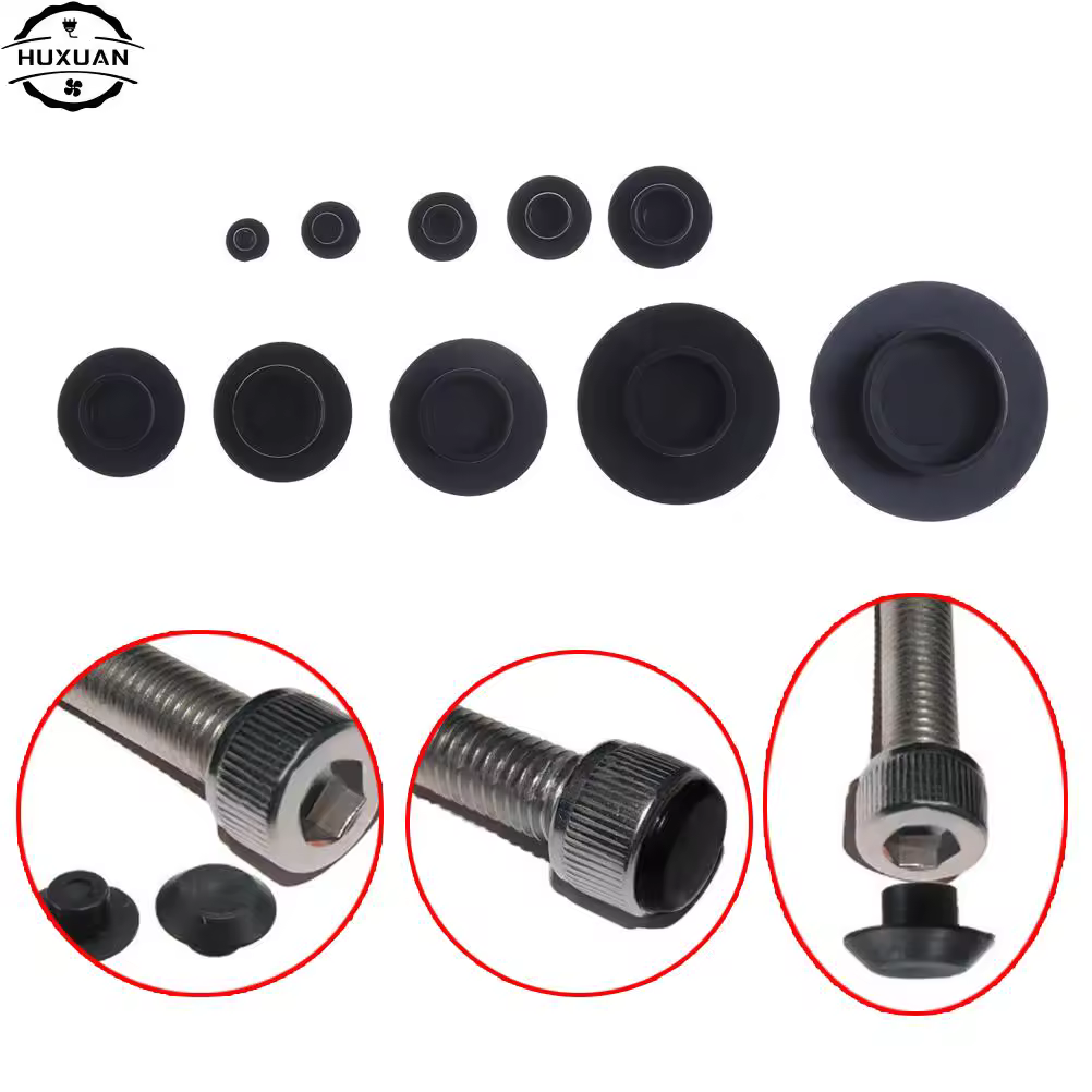 10 pièces M5-24 pratique noir Hex Socket attaches vis couvre capuchons 2,2 Allen vis écrou tête ronde couvercle capuchon protecteur
