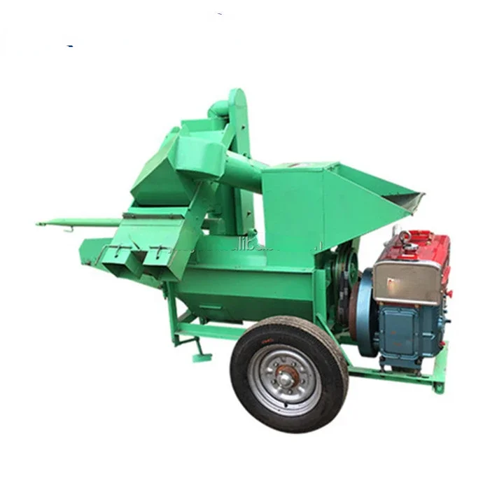 Large Mobile  Driven Corn Cob Seed Sheller Removing Machine/Electric Dry Corn Thresher With Conveyor Belt