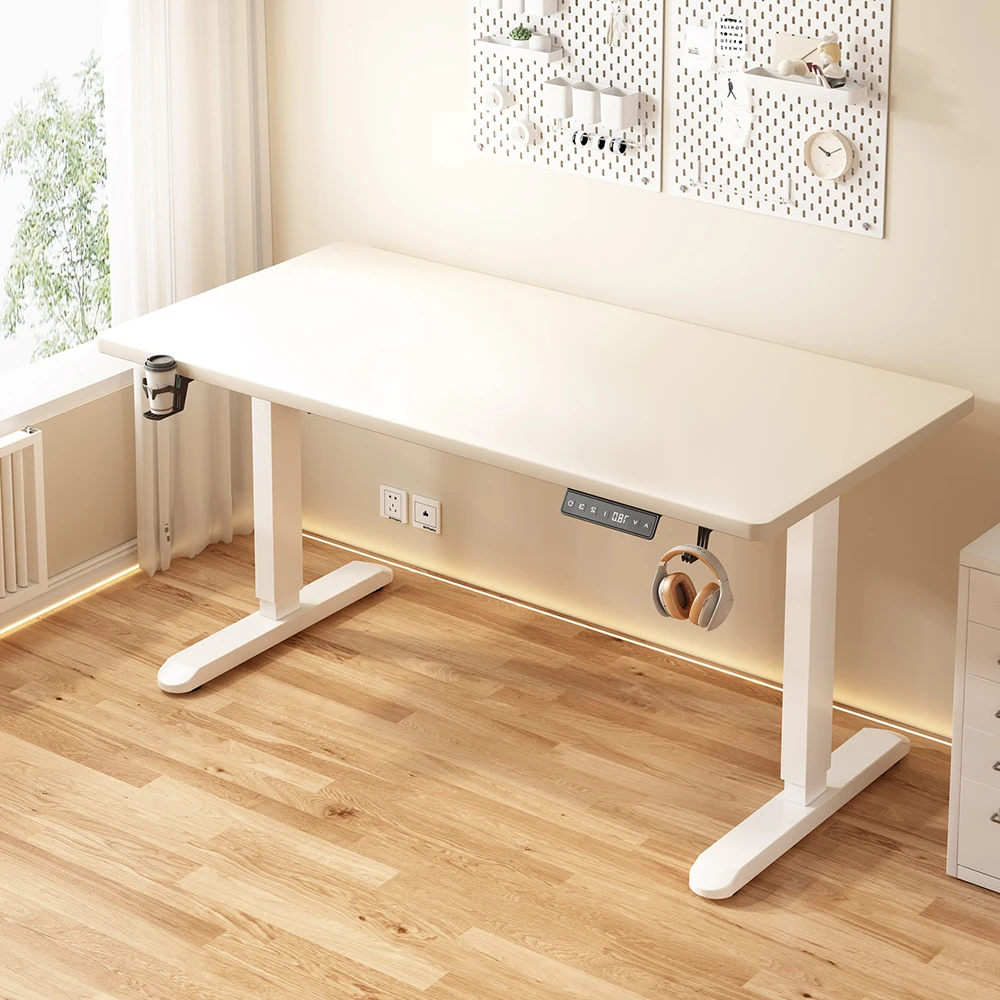 Electric Height Adjustable Desk Standing Desk Sit Stand Desk with Memory Controller Ergonomic Game Computer Desk for Home Office