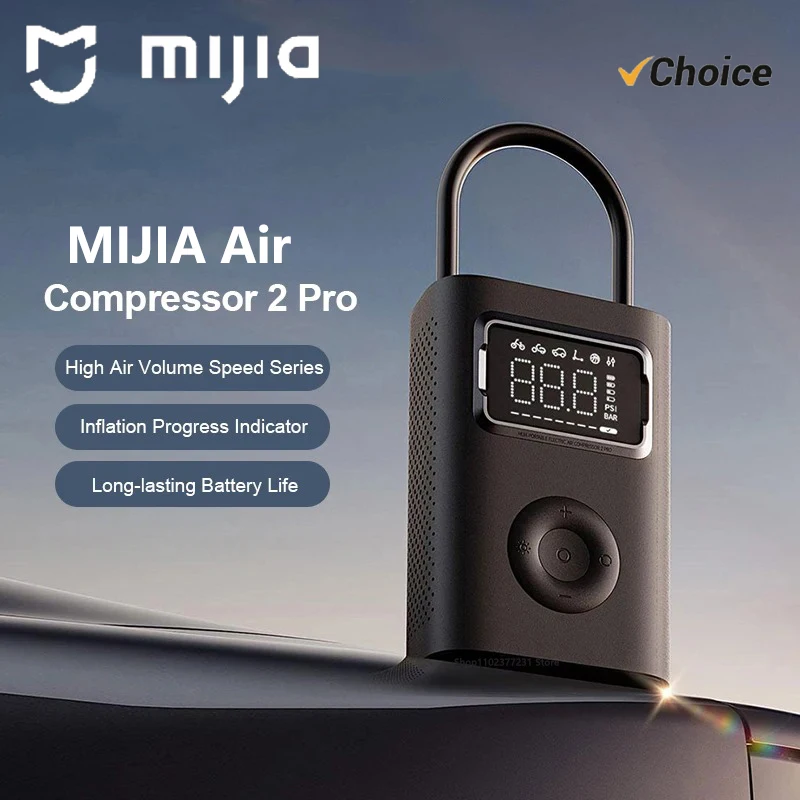 

NEW MIJIA Air Pump 2Pro Portable Electric Air Compressor Mi Inflatable Treasure 150psi High Pressure Motorcycle Car Soccer