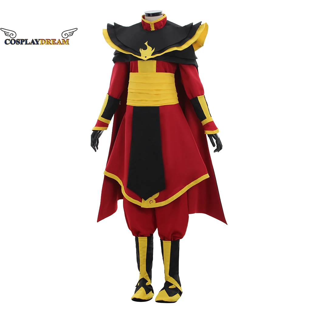 Avatar de l'anime: la dernière tenue de Cosplay du maître de l'air, Costume de Cosplay Prince Zuko Azula, uniforme de fête d'halloween pour adultes, vêtements de noël