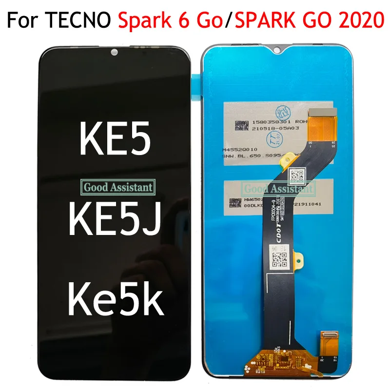 مُقيّم دقيق لشاشة LCD للهاتف المحمول TECNO Spark 6 Go KE5J/KE5K – تجربة مُثبتة مع موديل kg5