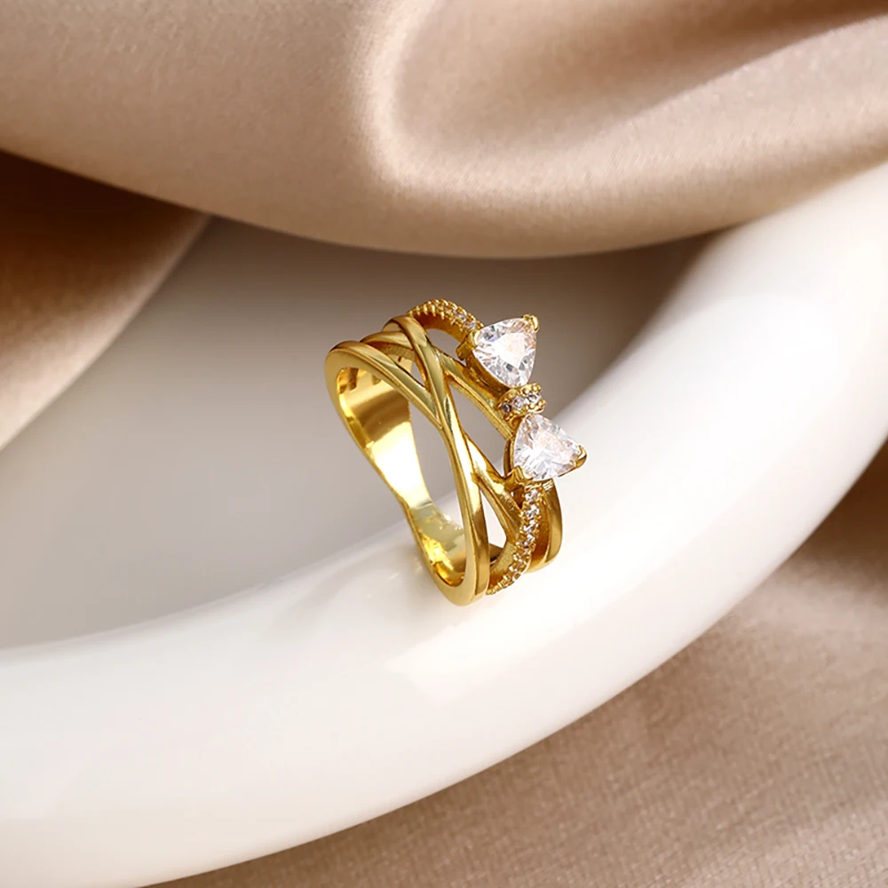 New 925 Sterling Silver Bow Pink Zircon Ring Charm Stackable Jewelry Wedding Engagement Party Gift