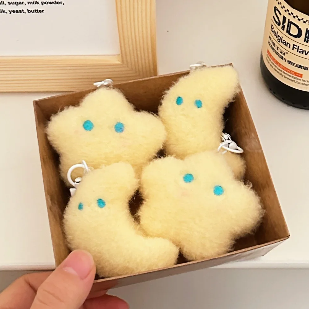 1/2 قطعة الحليب لطيف الأصفر نجمة القمر قلادة فتاة على ظهره المفاتيح قلادة متعددة الاستخدامات #6