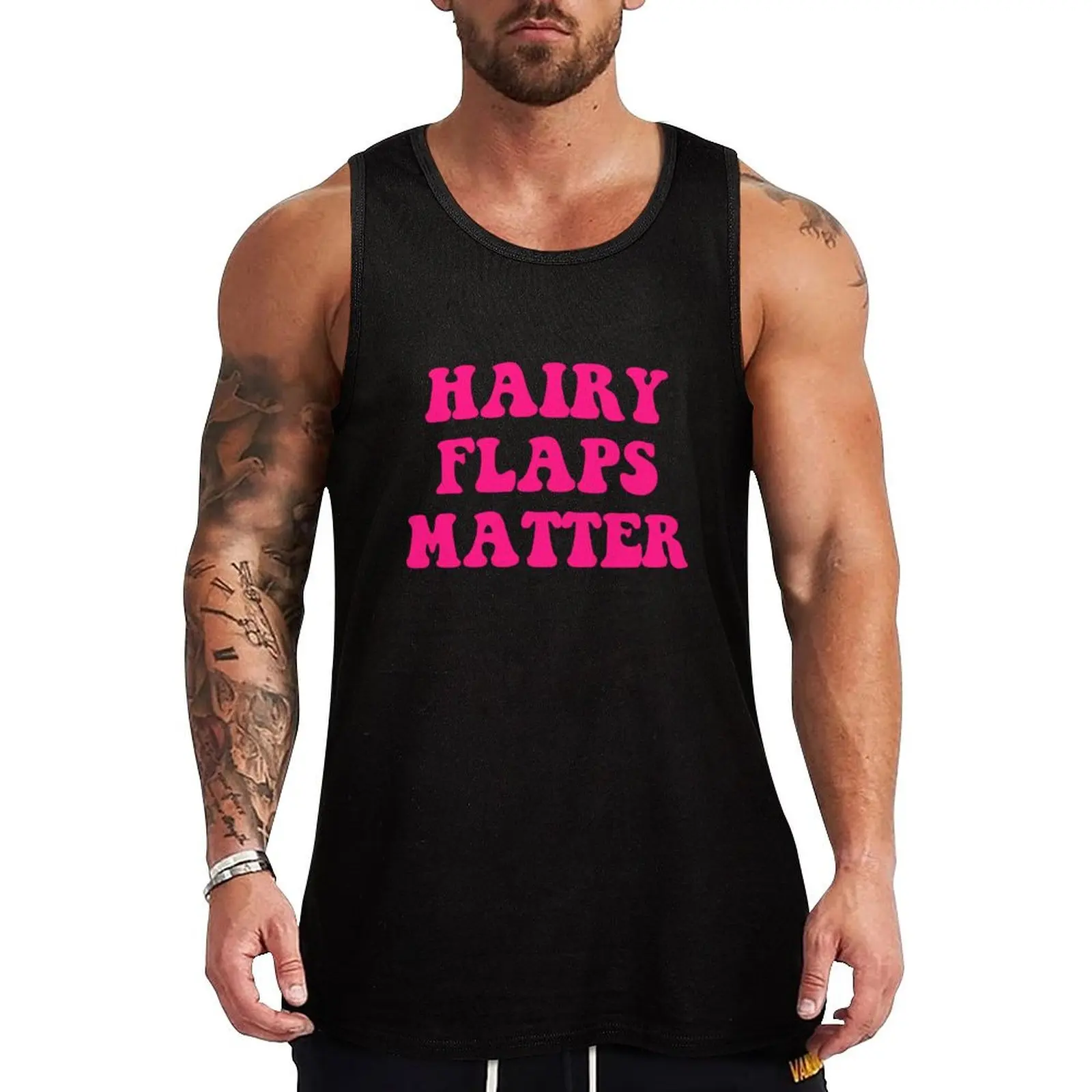 Hairy Flaps Matter Tank Top Man clothes for gym T-shirts men