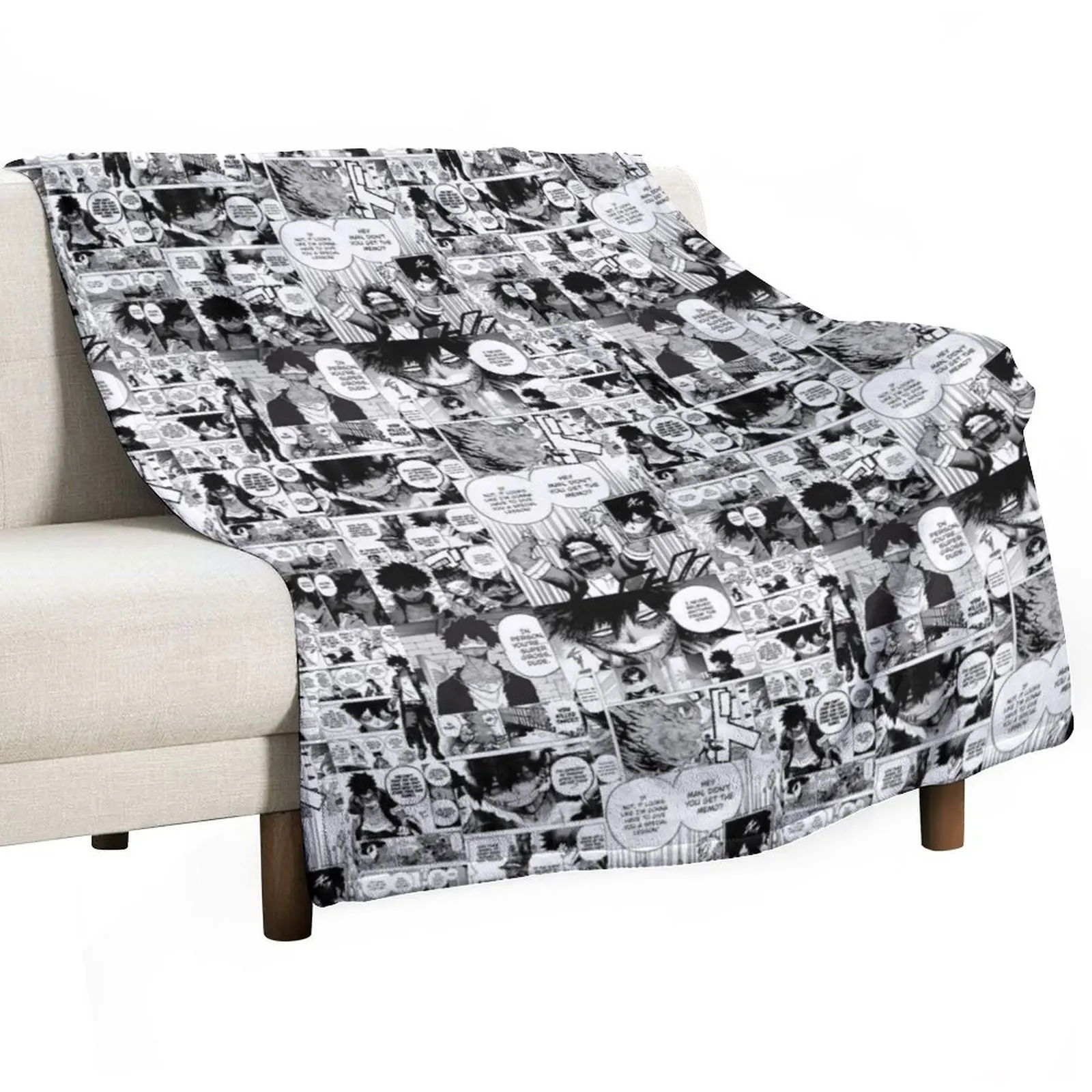 

Dabi Manga Panel Throw Blanket Blankets For Bed Hair Baby halloween Blankets