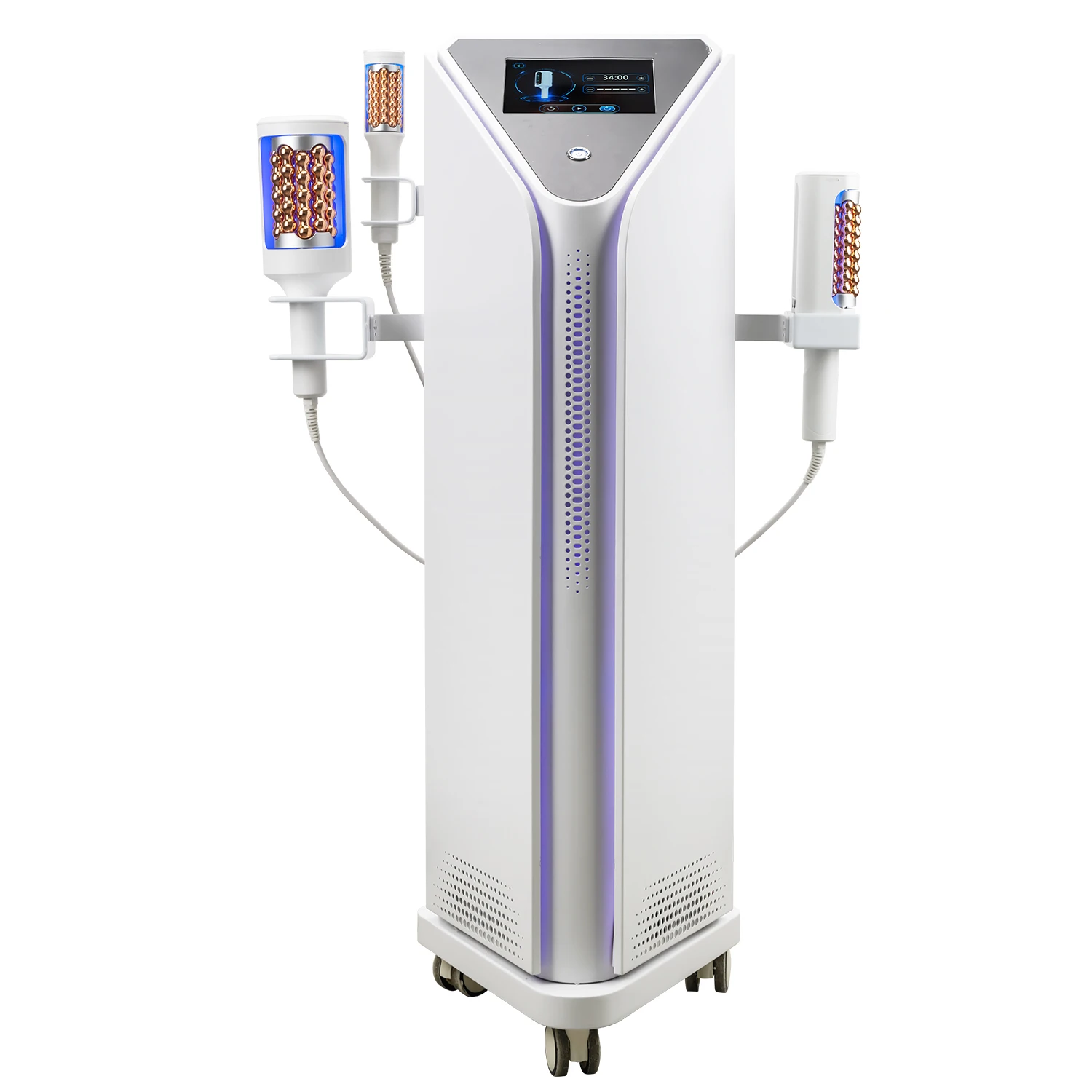 3 Handle Roller Massage Machine 360 Intelligent Rotation Meridian Dredging Cellulite Reduction Circulation Support Body