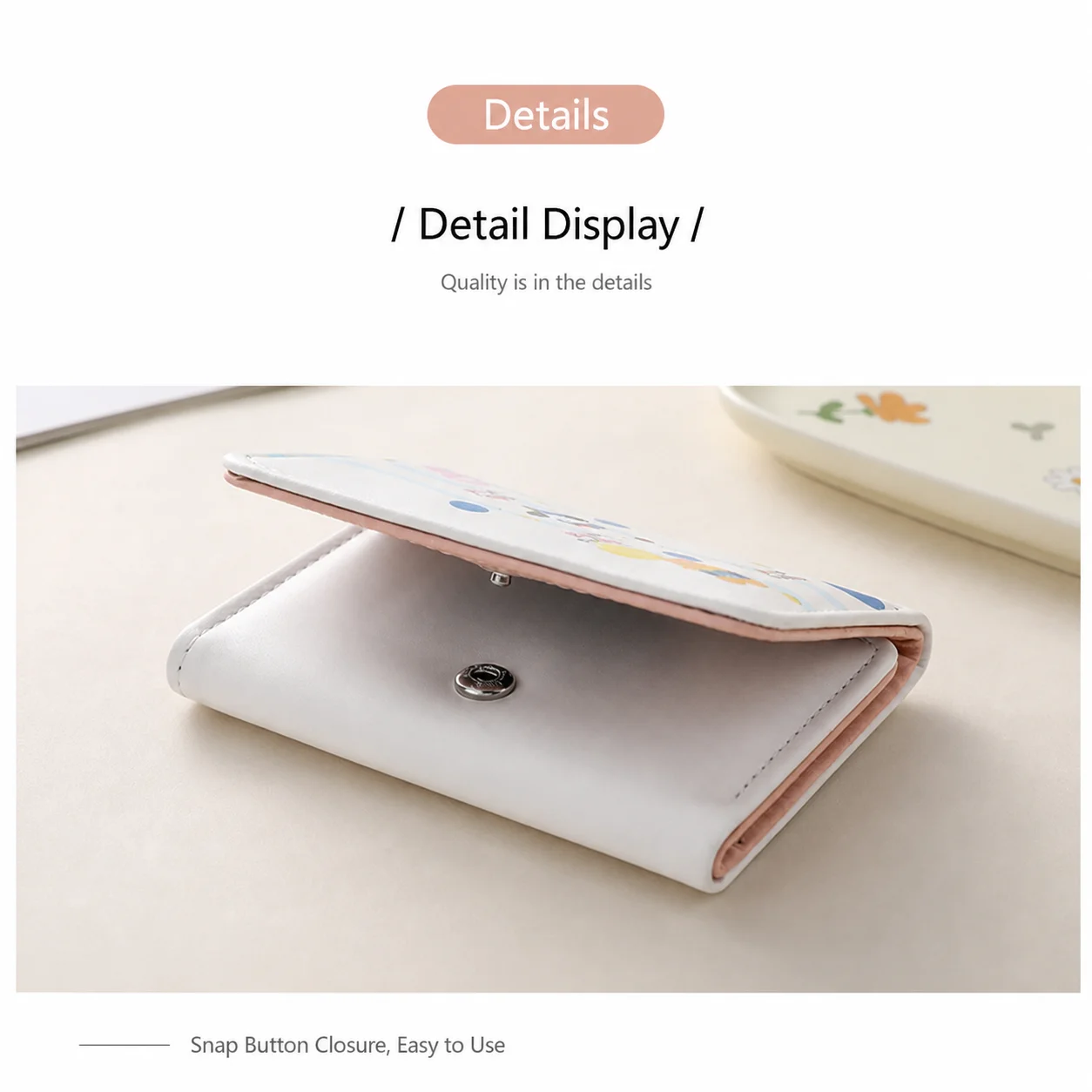 Rfid Blocking Wallet Cartoon Pu Leather Wallet Compact Daily Wallet  For Daily Commuting Casual Gatherings Shopping