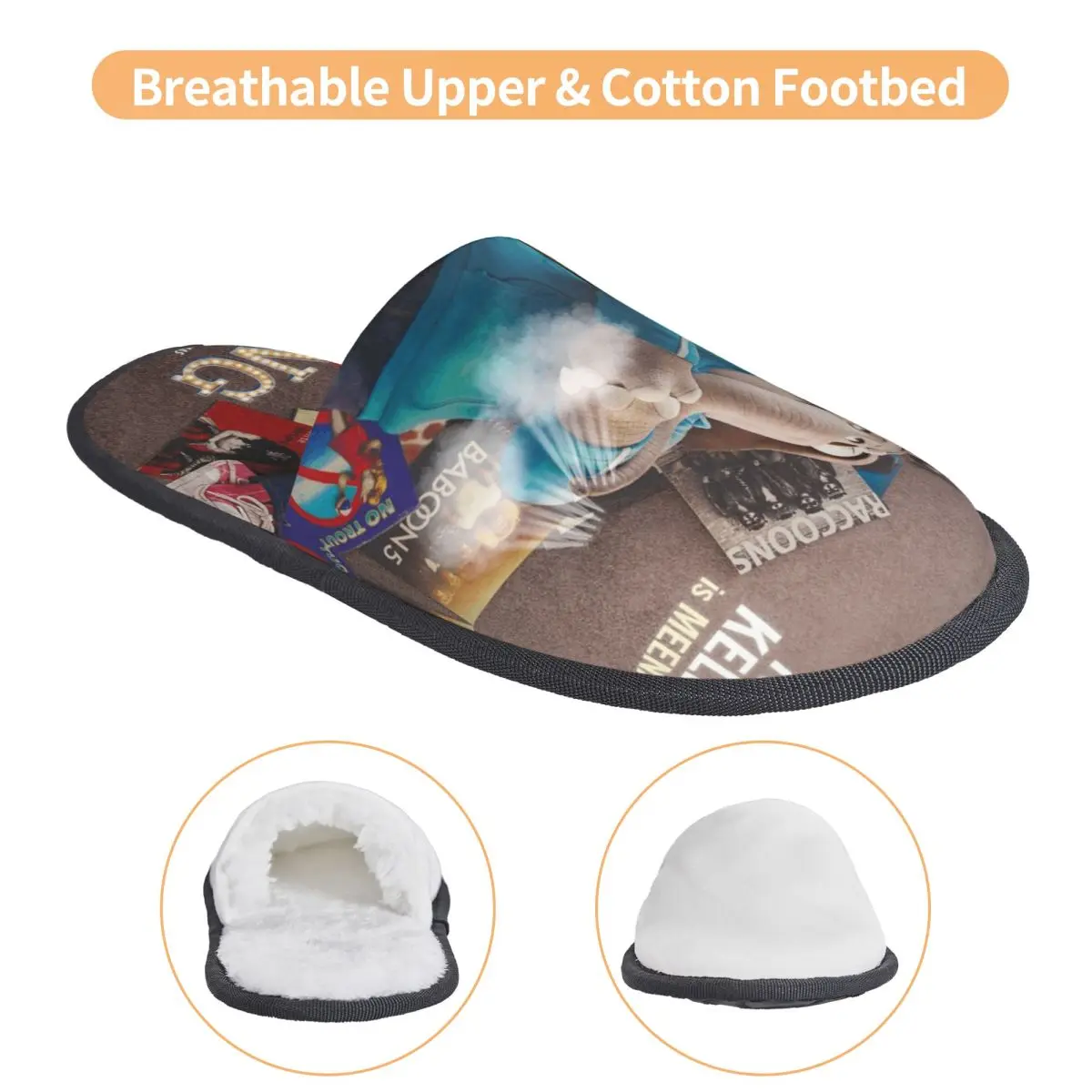 الفيل الغناء 2 فيلم الكرتون شبشب منزل المضادة للانزلاق الموسيقية الكوميديا دافئ المنزلية نِعال من الفراء الشرائح غرفة نوم