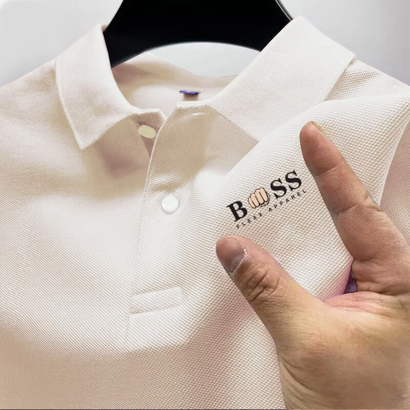 Men's Summer POLO Shirt Comfortable and Breathable T-shirt Top Fashion Casual Business Short sleeved Shirt