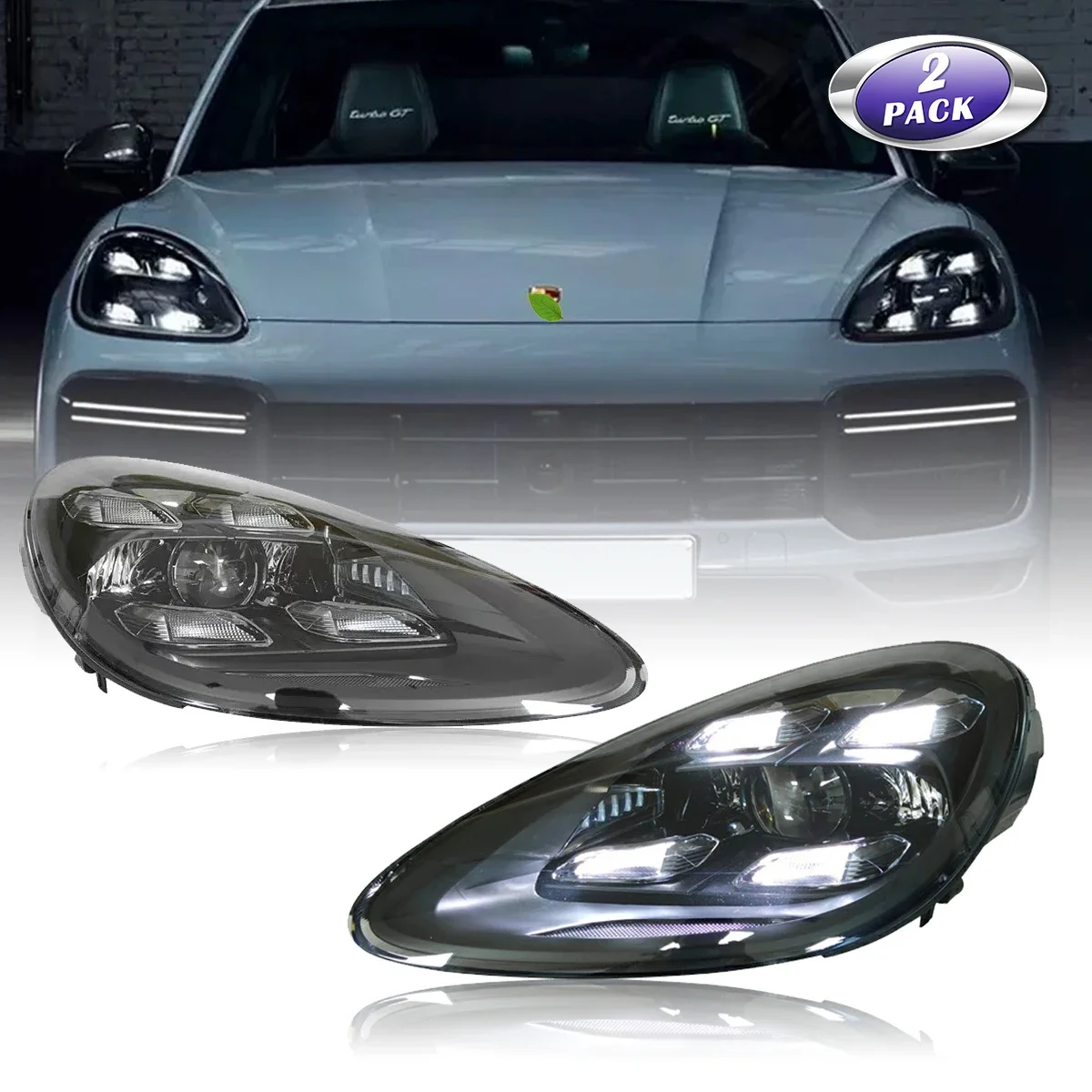 Led Headlamp Assembly Modified Headlamp Running Light HeadLight Lens for Porsche Cayenne 2011 2012 2013 2014